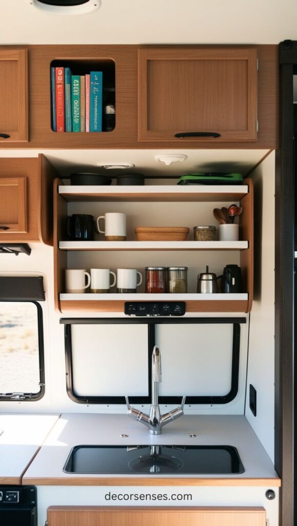 Camper Overhead Cabinets & Shelves