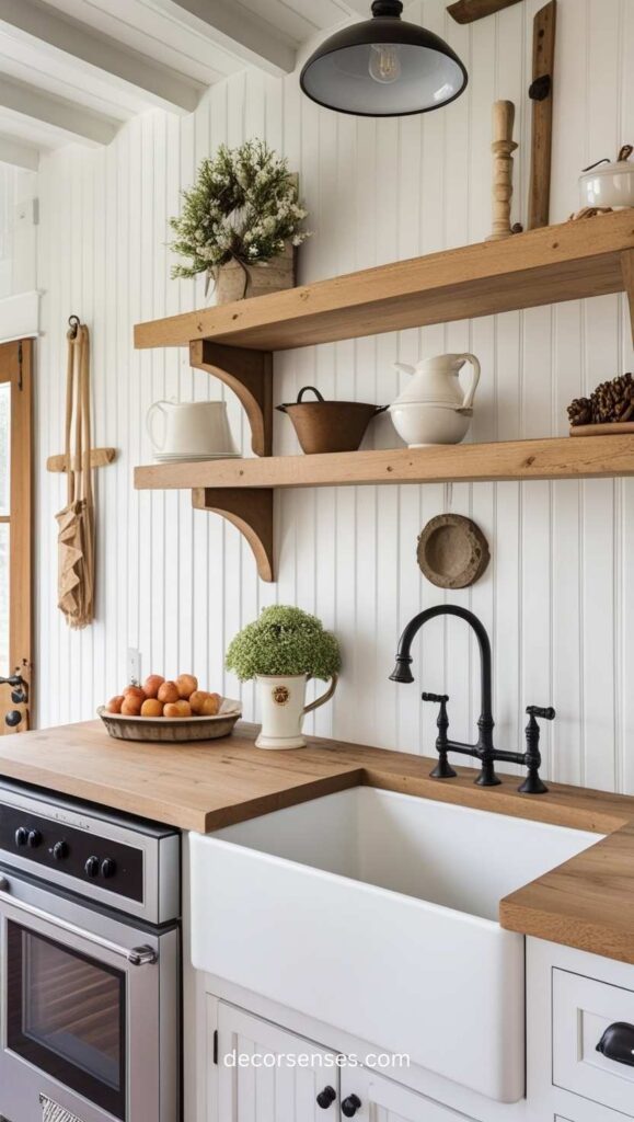 Farmhouse Beadboard Backsplash