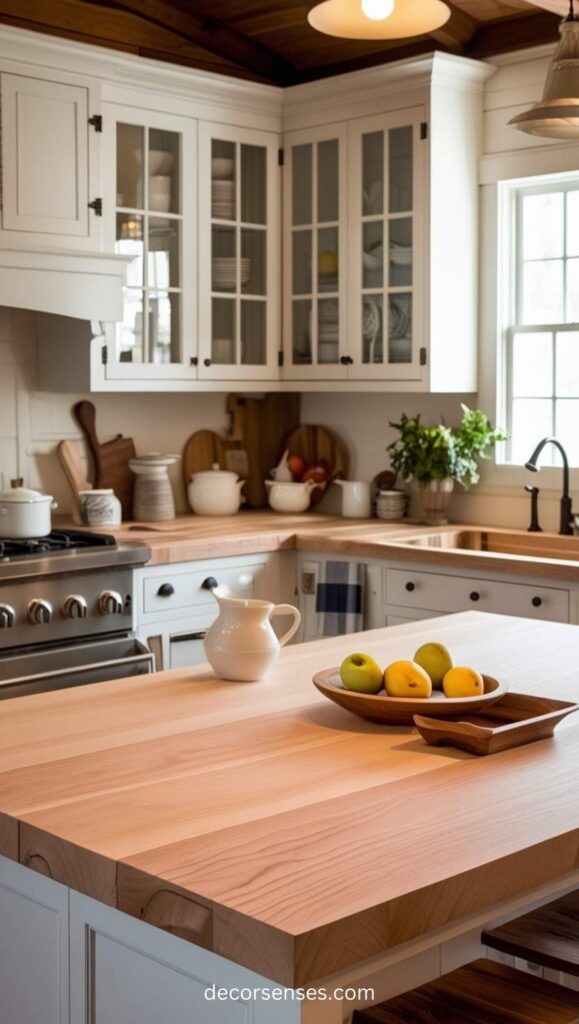 Farmhouse Butcher Block Countertops