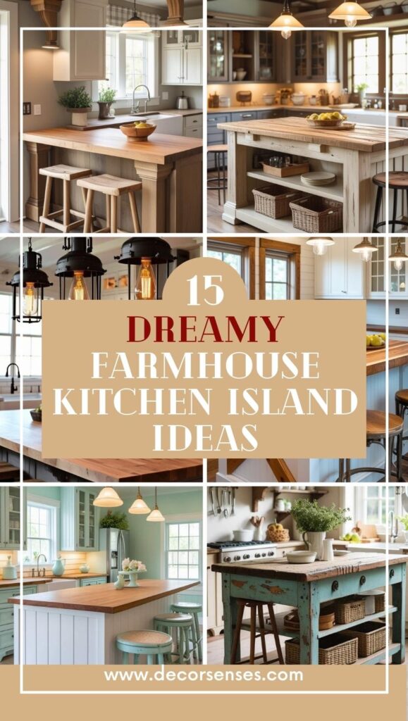 Farmhouse Kitchen Island Ideas