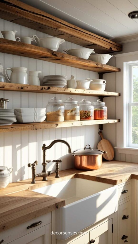 Farmhouse Open Shelving