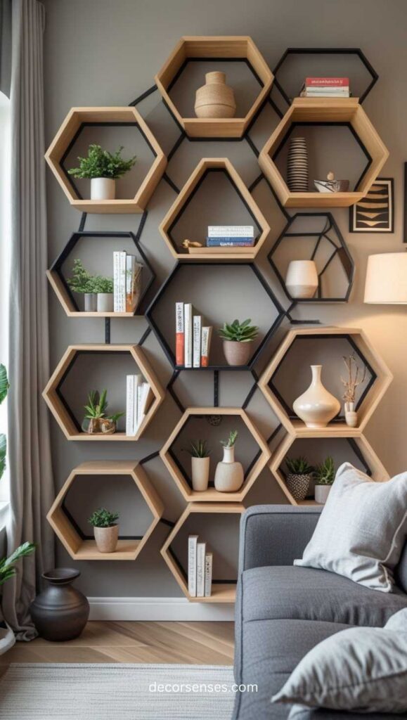 Library Geometric Shelves