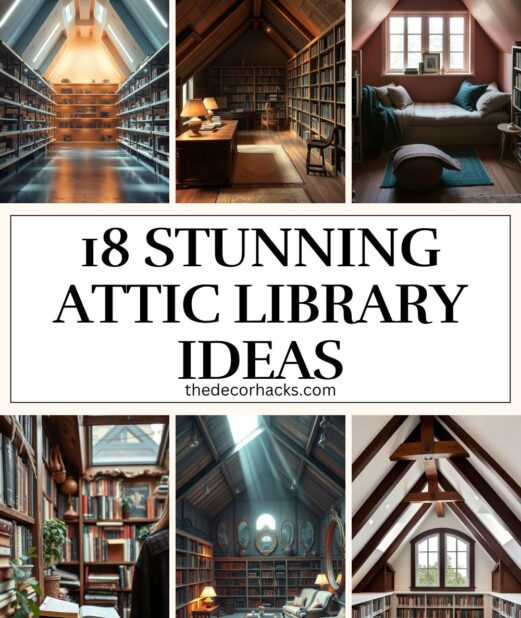 18 Stunning Attic Library Ideas