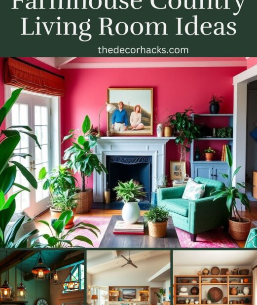 18 Amazing Farmhouse Country Living Room Ideas​