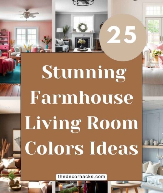 25 Stunning Farmhouse Living Room Colors Ideas