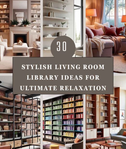 30 Stylish Living Room Library Ideas for Ultimate Relaxation
