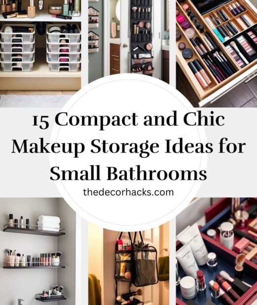 15 Compact and Chic Makeup Storage Ideas for Small Bathrooms