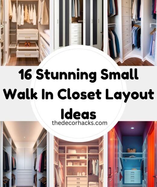 16 Stunning Small Walk In Closet Layout​ Ideas
