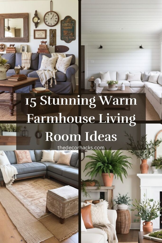 Warm Farmhouse Living Room​ Ideas