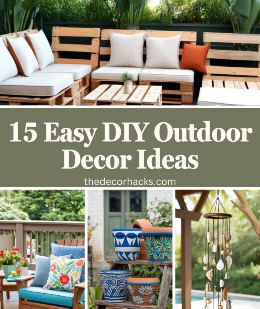 15 Easy DIY Outdoor Decor Ideas