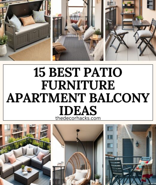15 Best Patio Furniture Apartment Balcony Ideas