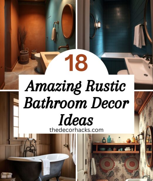 18 Amazing Rustic Bathroom Decor​ Ideas