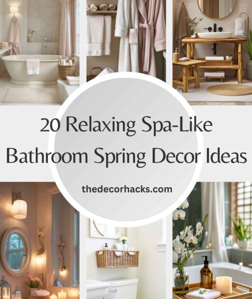 20 Relaxing Spa-Like Bathroom Spring Decor Ideas