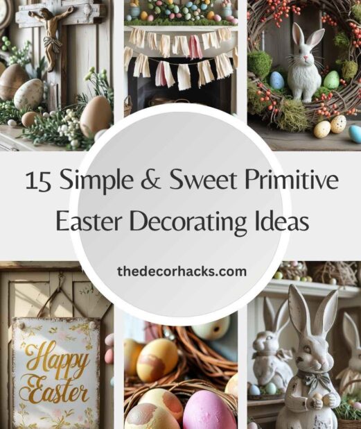 15 Simple & Sweet Primitive Easter Decorating Ideas